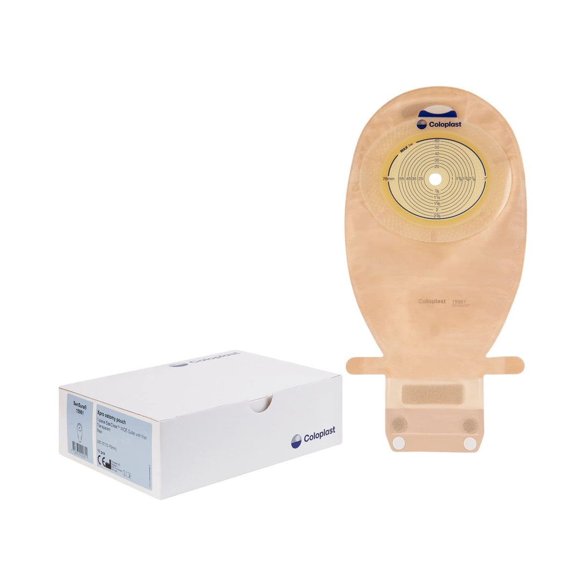 Coloplast SenSura Xpro pouch with flat convexity for a secure fit.