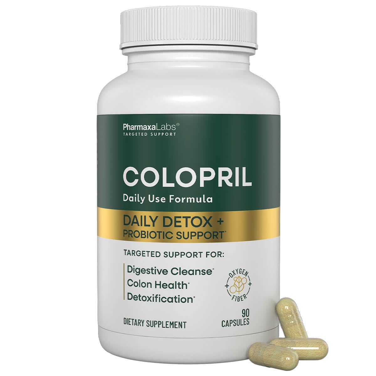 Colopril Colon Cleanse bottle front view supports daily digestive wellness
