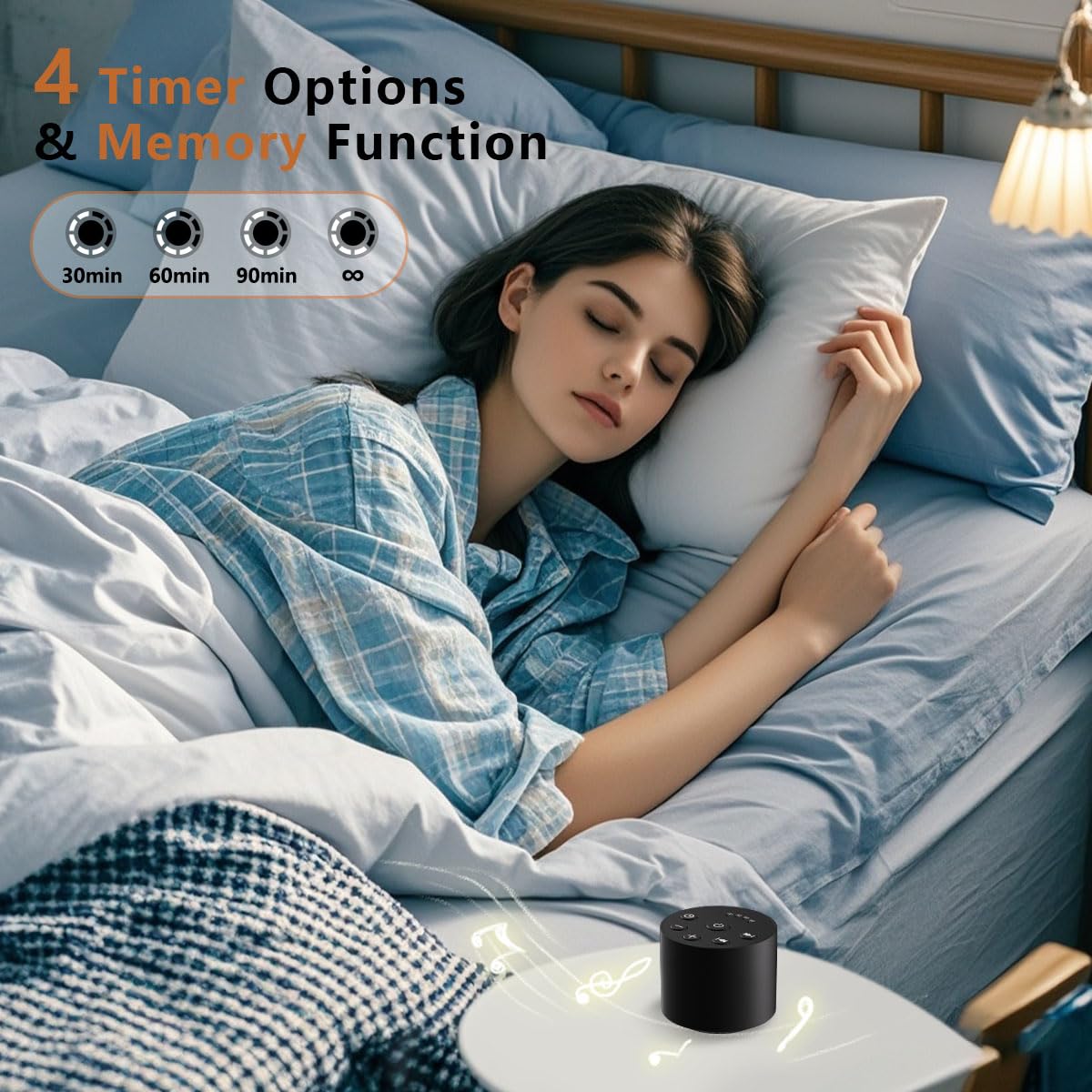 Color Noise Sleep memory function recalls last settings.