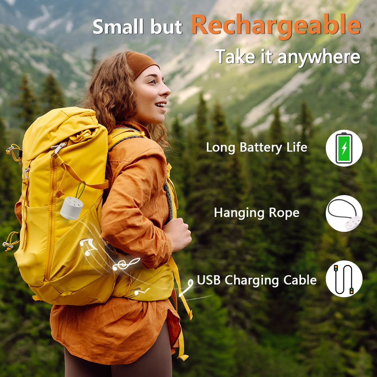 Color Noise Sleep Sound Machine 4 timer options for flexible sleep routines.