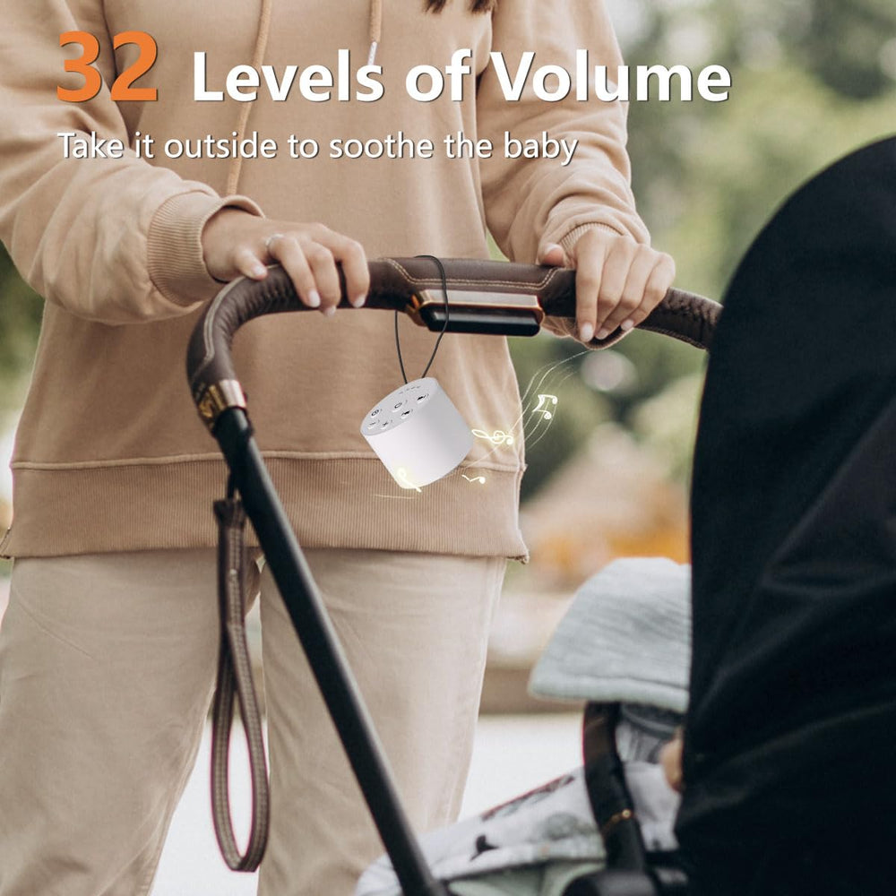 Color Noise Sleep Sound Machine compact travel companion for on-the-go sleep.