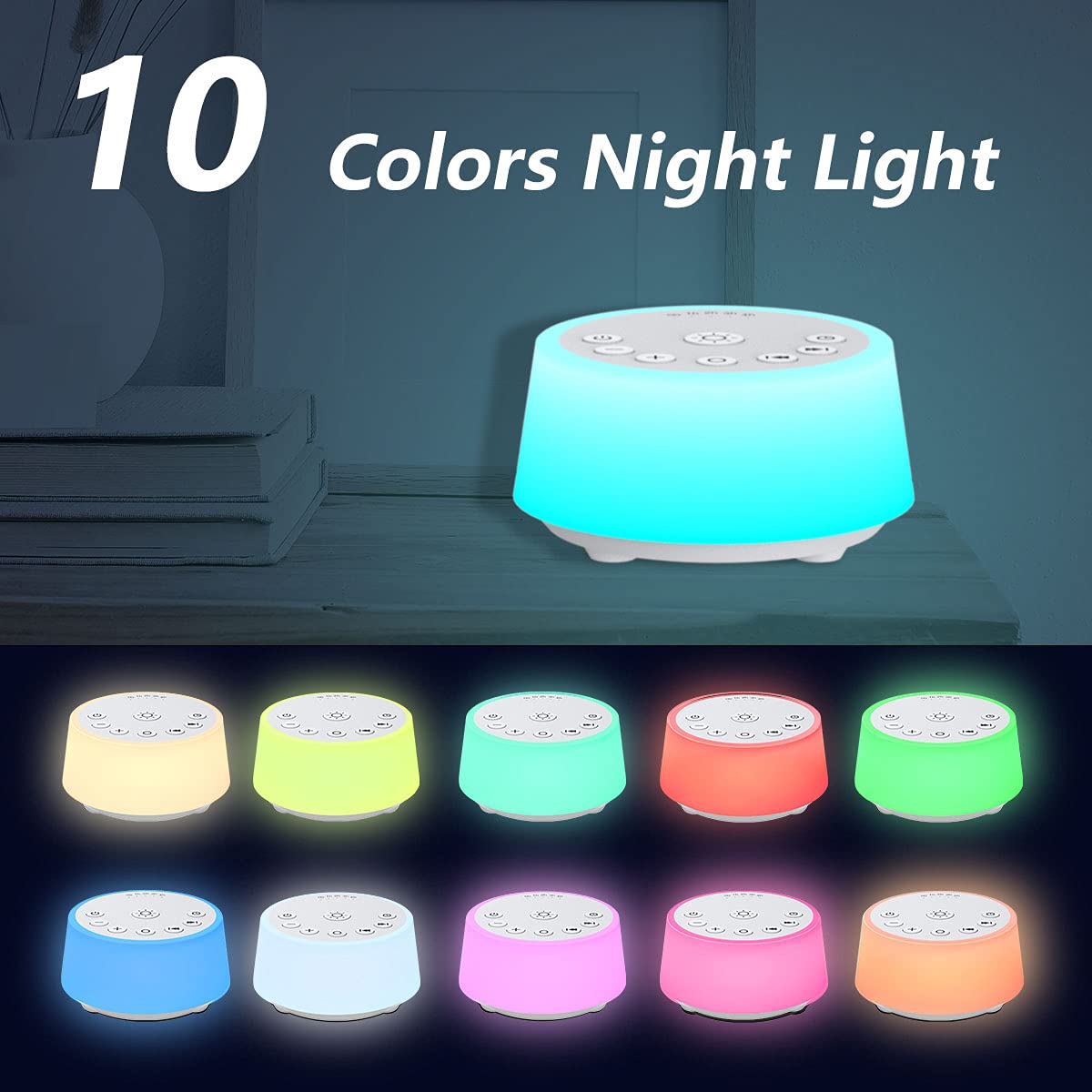 Color Noise device with 32 volume levels for customized listening comfort