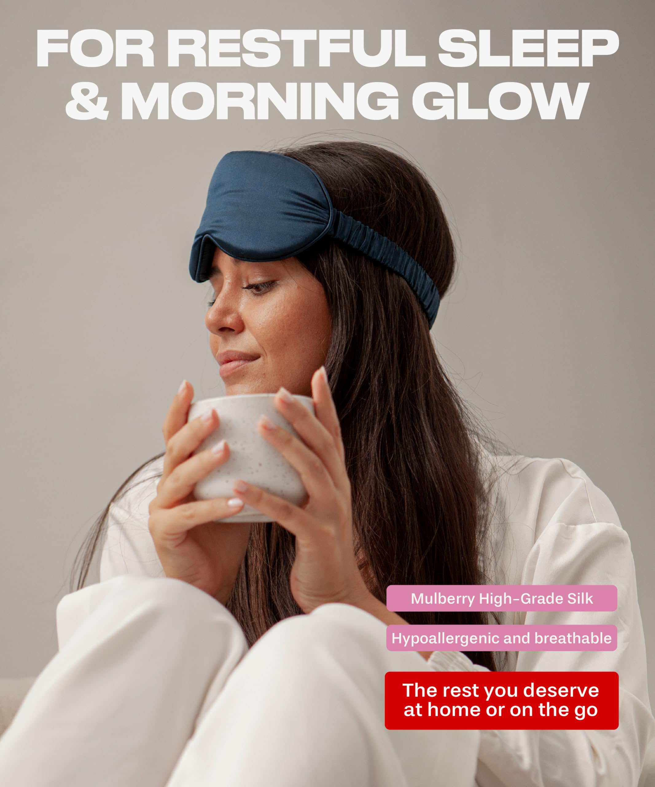 SUNDAYSILKS blackout mask provides zero eye pressure for comfortable side sleeping