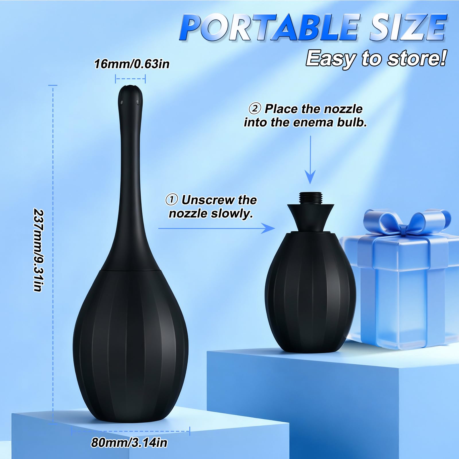 ColorfulParadise bendable neck offers easy reach to hard-to-access areas