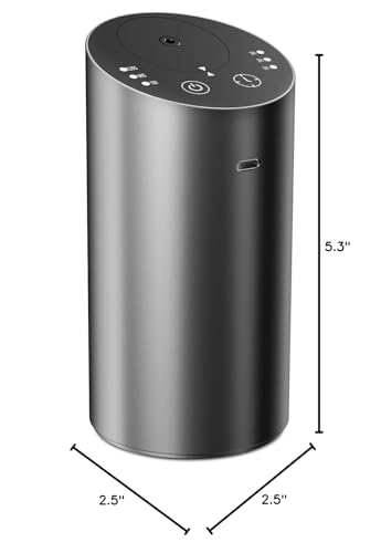 ColorSavvy waterless diffuser with 2000mAh battery enables portable aromatherapy