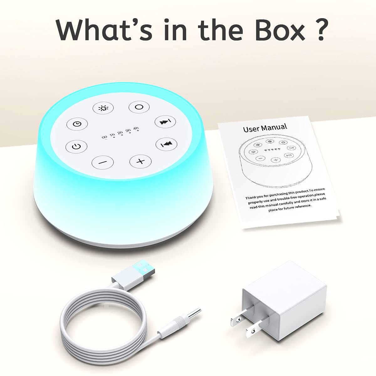 ColorsNoise compact portable unit fits bedside and travel