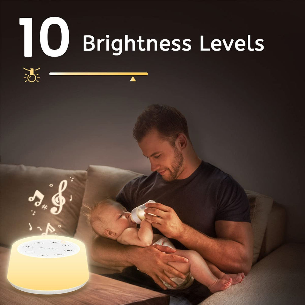 ColorsNoise 12 color night light demonstrates adjustable brightness