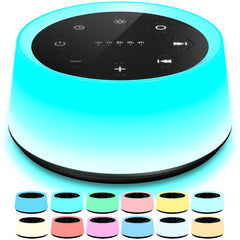 ColorsNoise sound machine with 30 sounds for better sleep and focus.