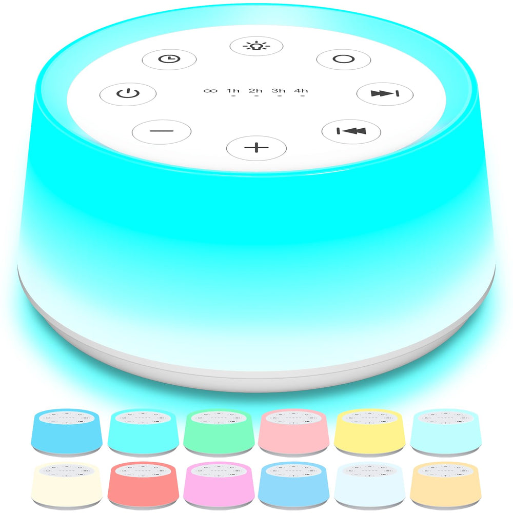 ColorsNoise sound machine front view showcasing compact design for travel sleep