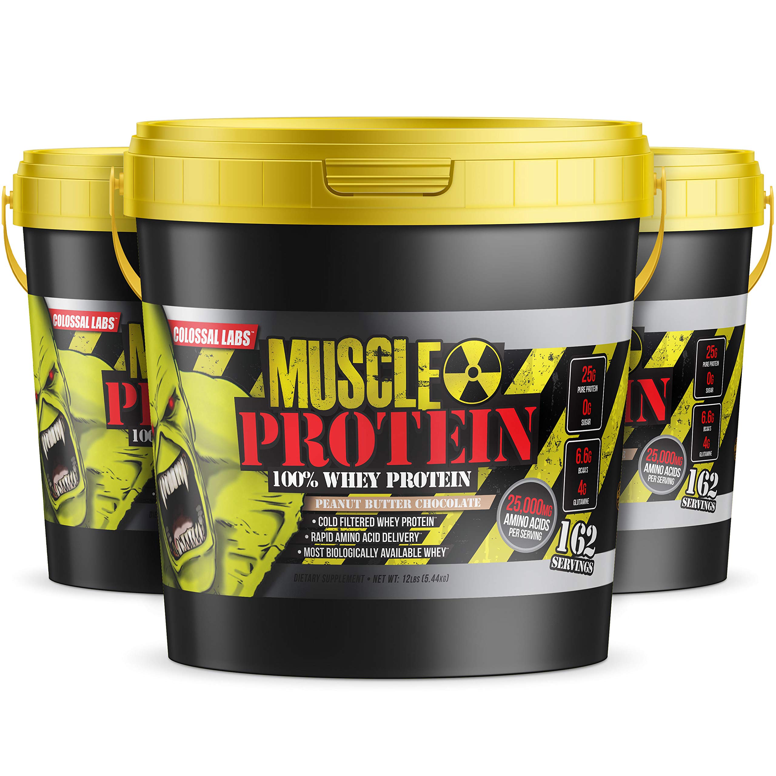 COLOSSAL LABS Whey Powder provides 25 g protein per serving for post-workout nutrition