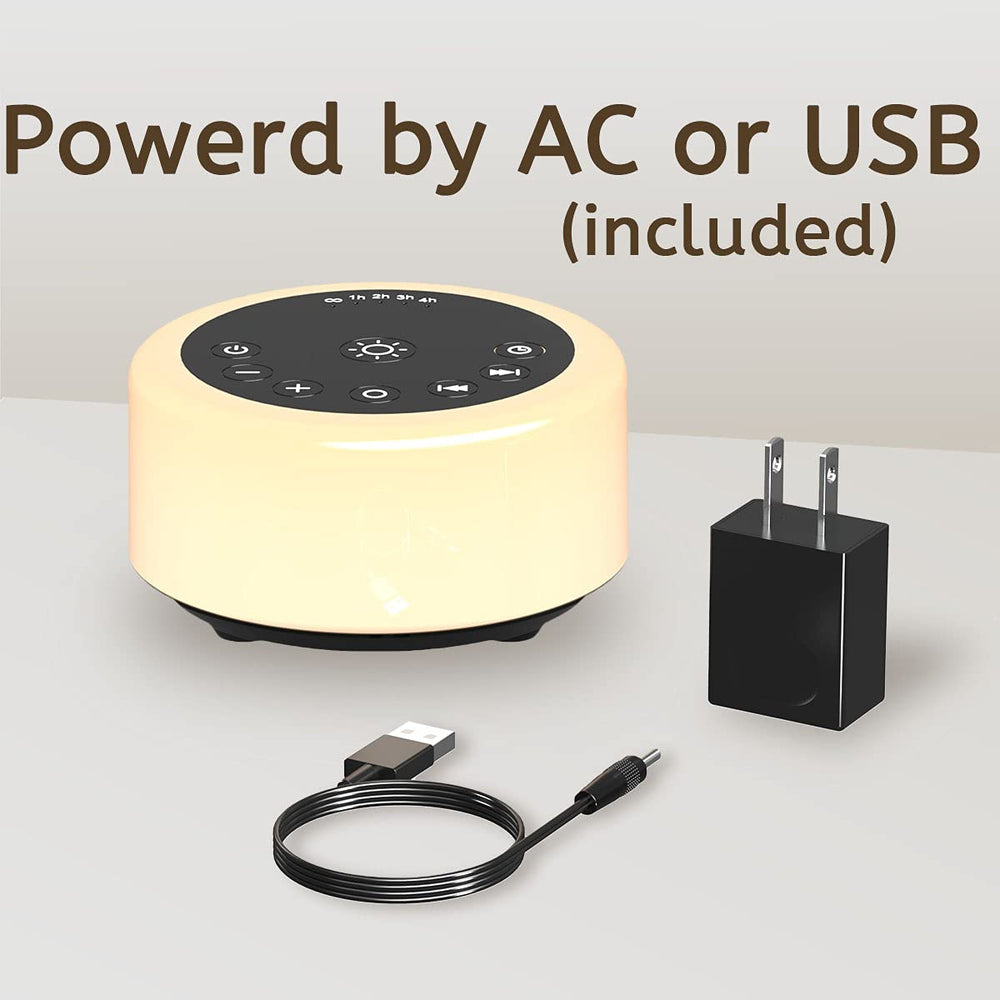 ColourNoise included power adapter and USB cable for flexibility