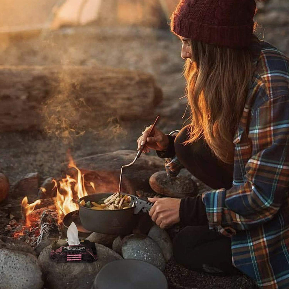 Combat Wipes Gaia ideal for camping, travel, and festival hygiene
