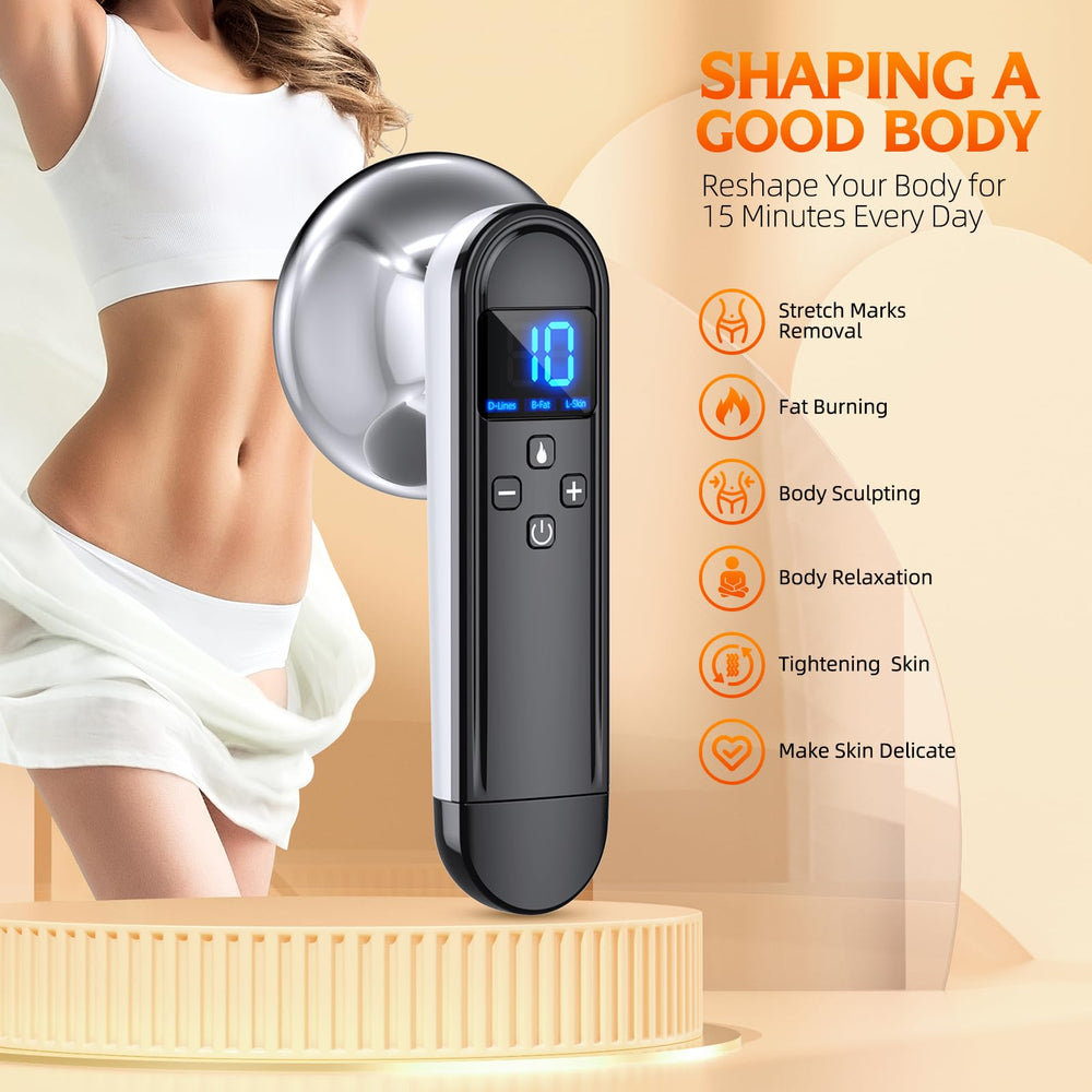 COMEBY Body Sculpting Machine travel-ready kit image hints at on-the-go beauty routines.