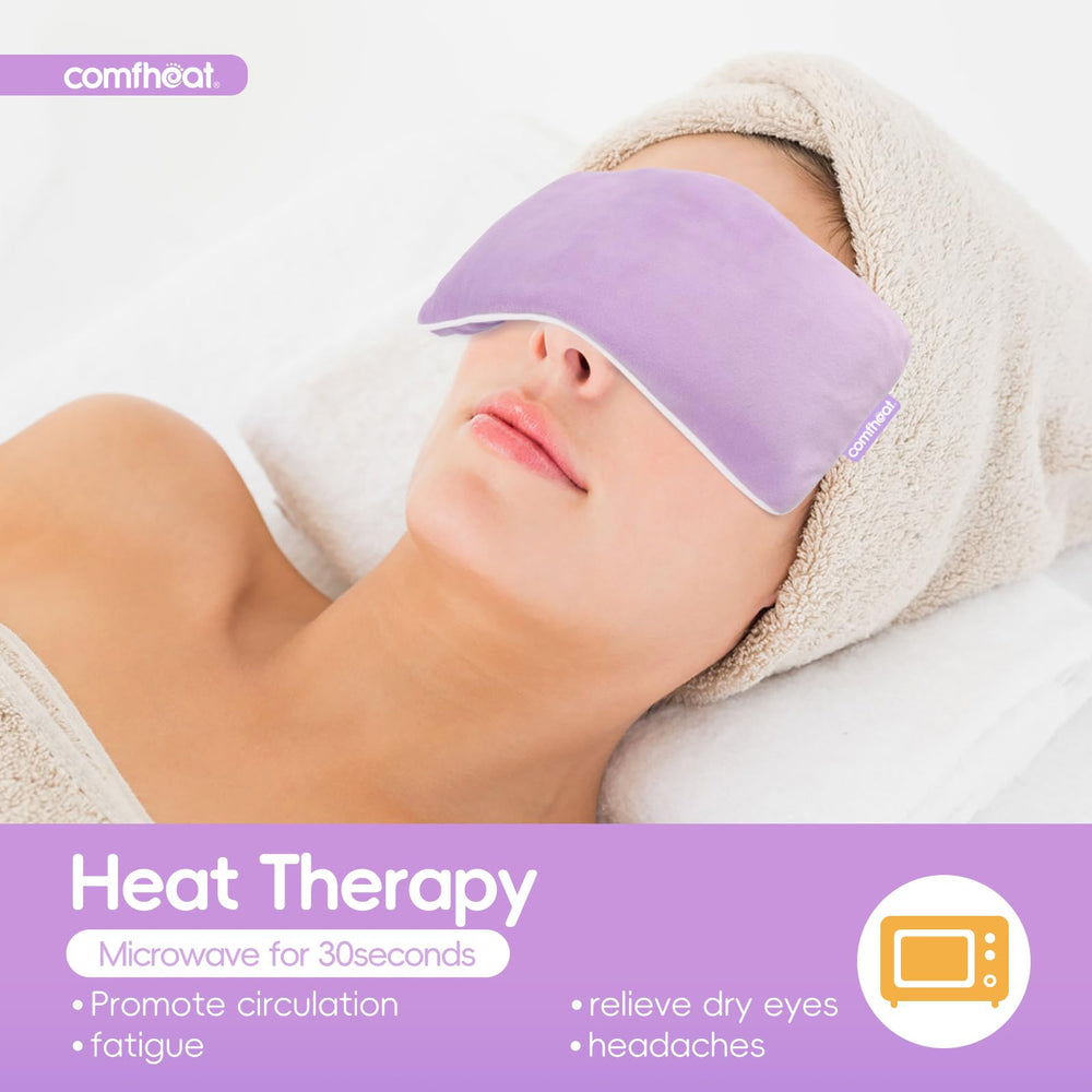 Comfheat cold compress eye pillow refreshes and reduces puffiness with cold therapy.