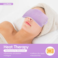 Comfheat cold compress eye pillow refreshes and reduces puffiness with cold therapy.