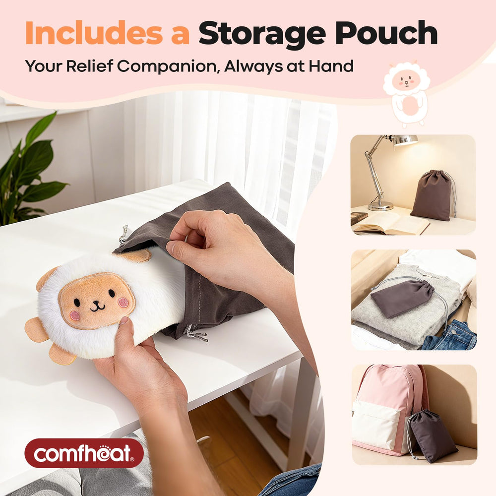 Comfheat lavender eye pillow gift with a two-year warranty