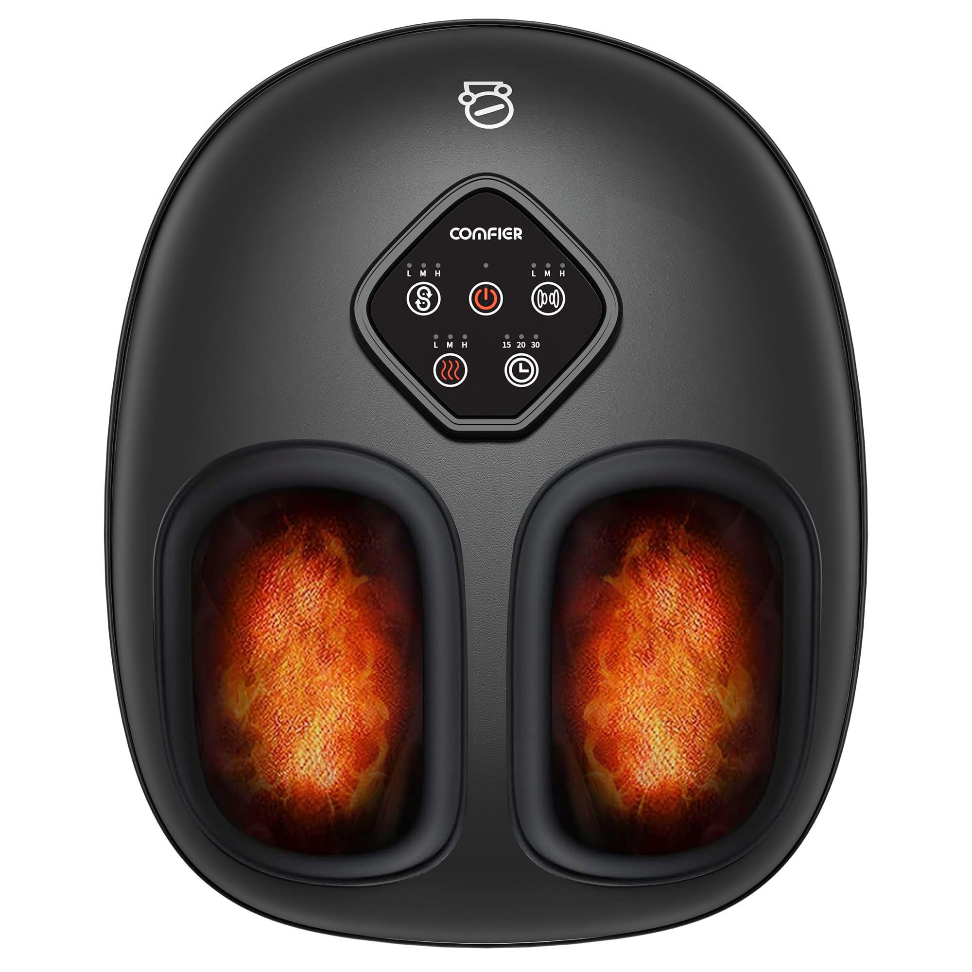COMFIER 2025 foot massager heat feature provides instant warmth for cozy relief.