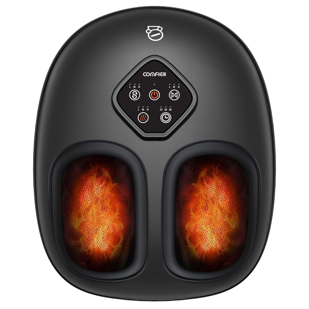 COMFIER 2025 foot massager heat feature provides instant warmth for cozy relief.