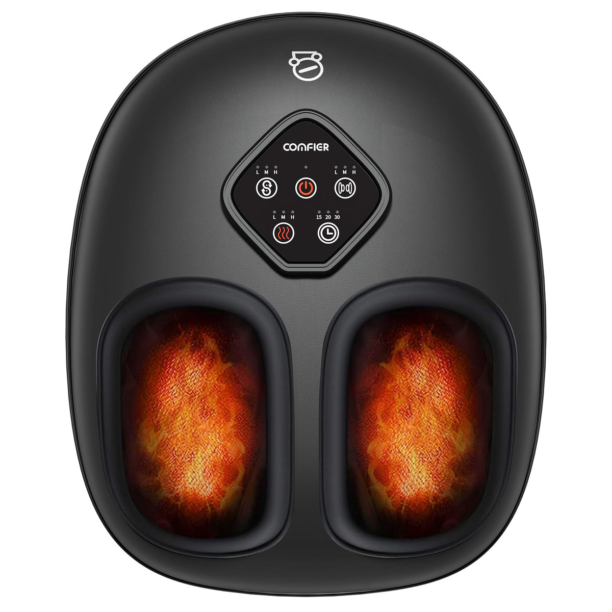 COMFIER 2025 foot massager heat feature provides instant warmth for cozy relief.
