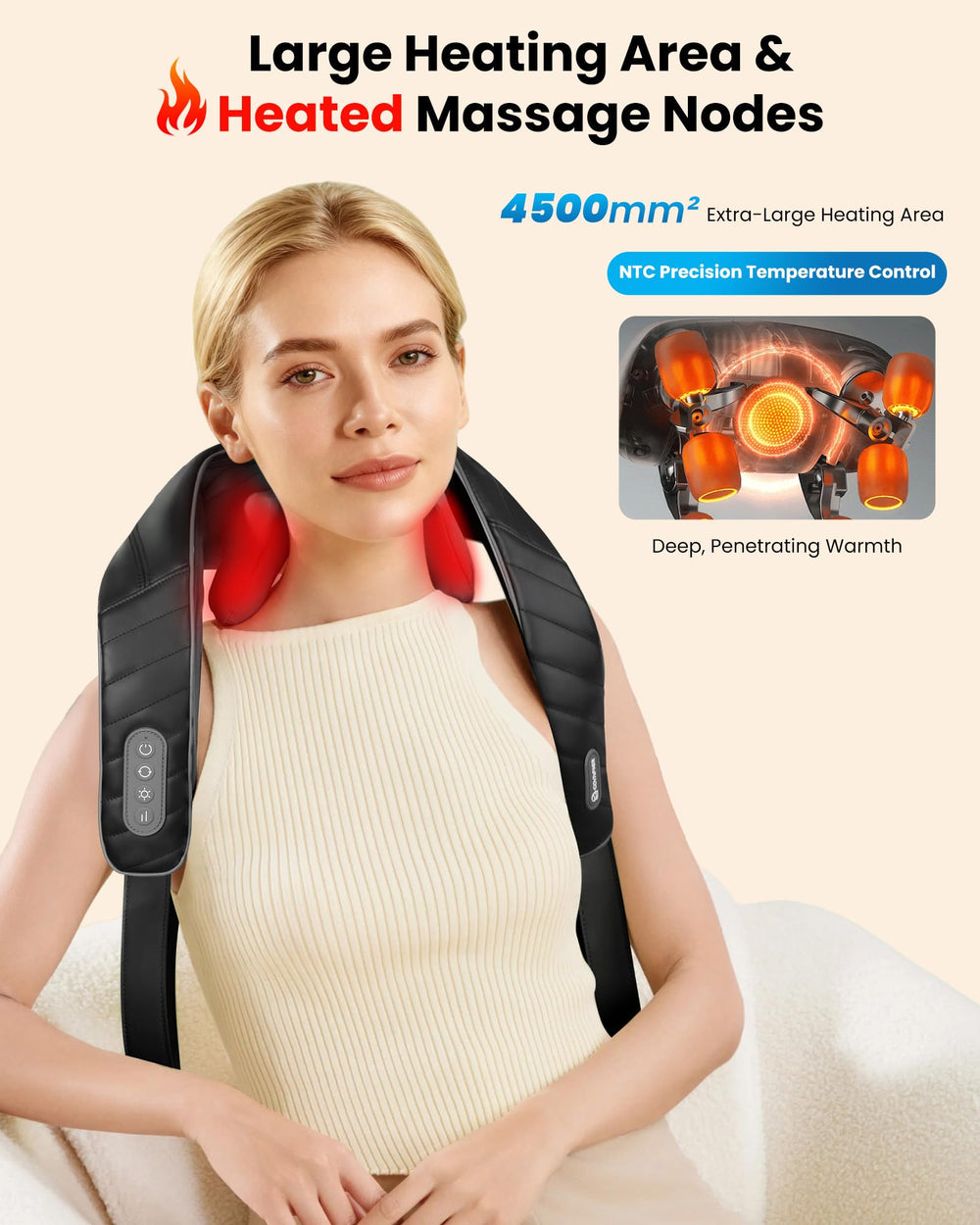 COMFIER adjustable straps enable handheld or clip-on use