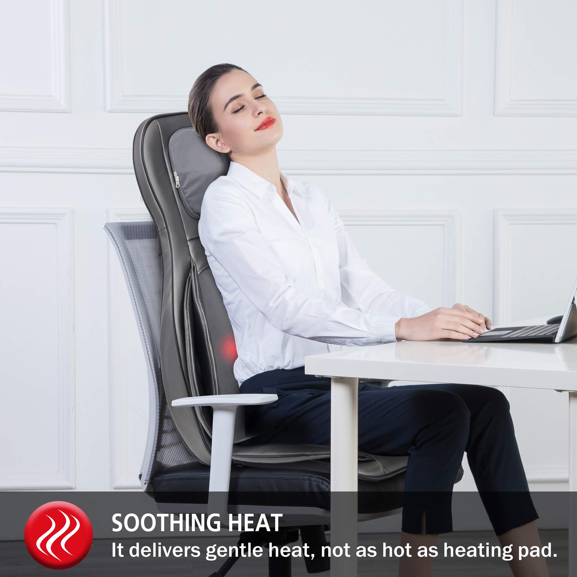 COMFIER chair strap setup demonstrating universal fit on an office chair