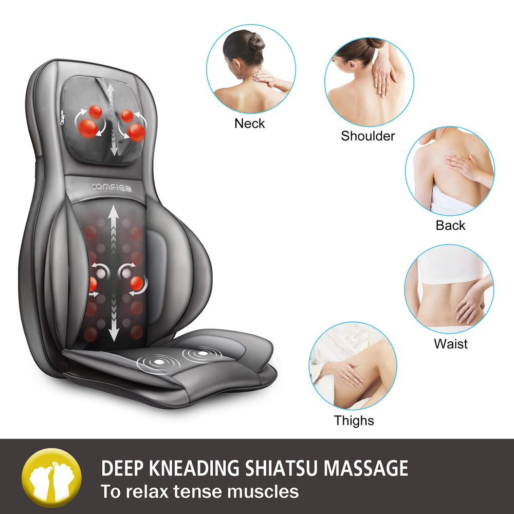 COMFIER massager heat function providing soothing warmth for tired muscles