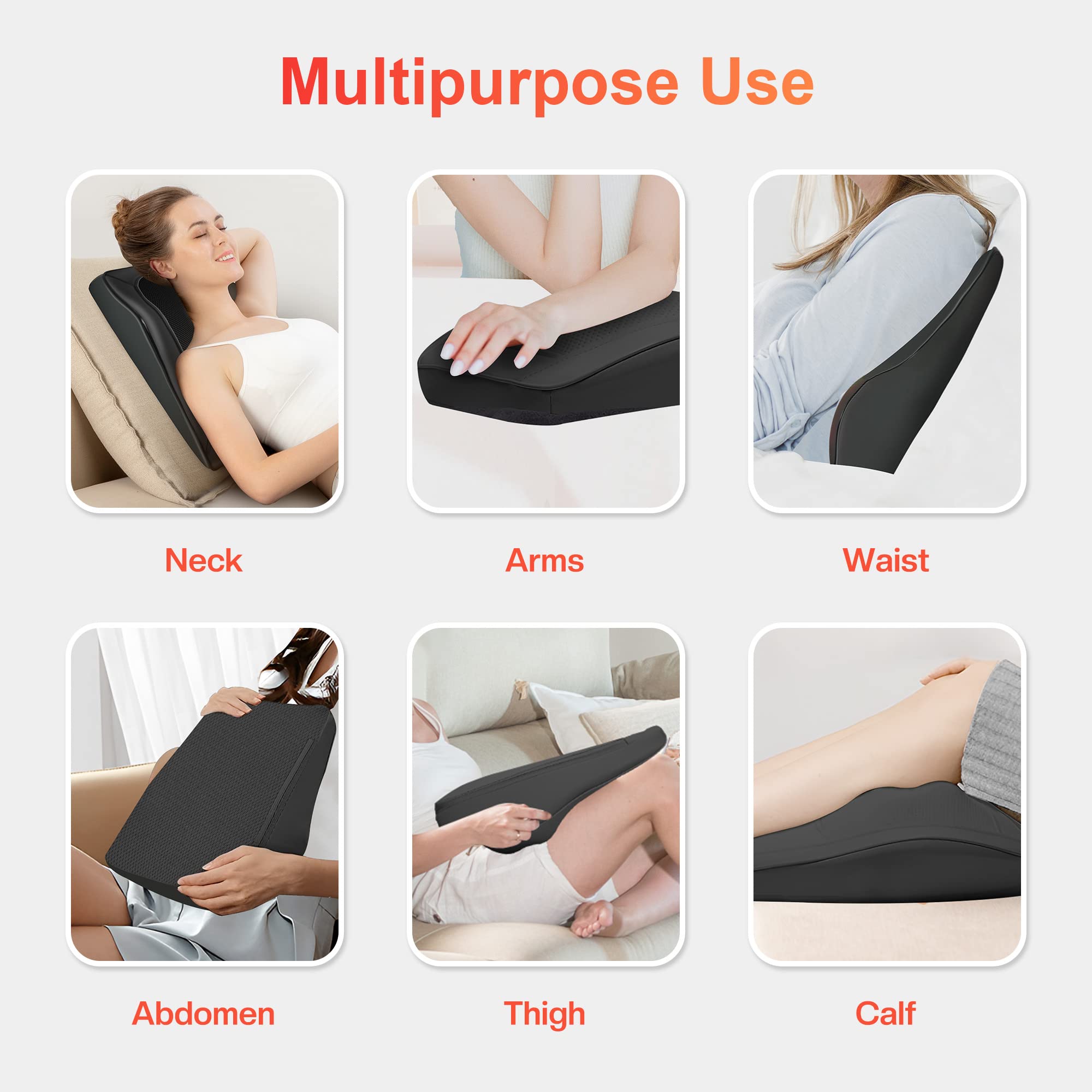 COMFIER massager with heating zones, close-up of control panel.