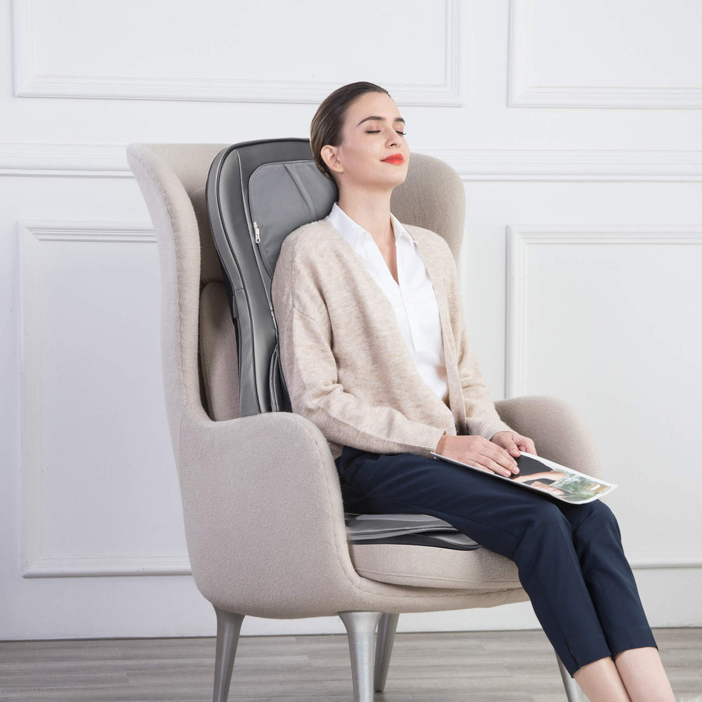 COMFIER massager in an office setup for desk-side relaxation