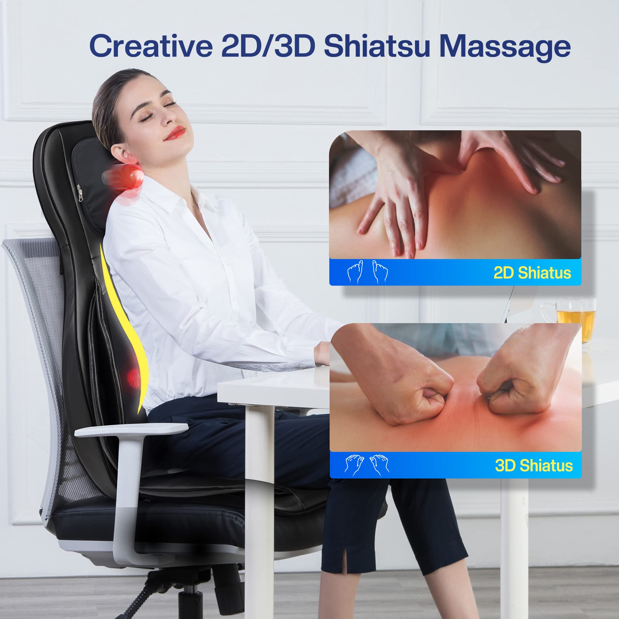 COMFIER full body heating enhances comfort and overall massage experience
