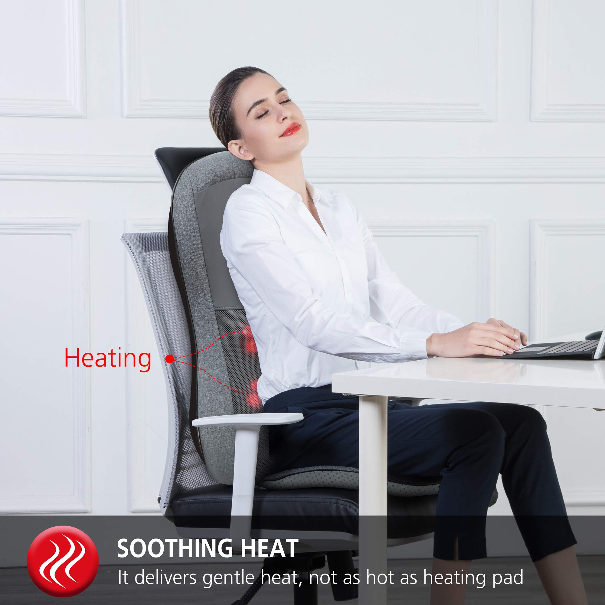 Comfier chair pad fits standard chairs for easy setup