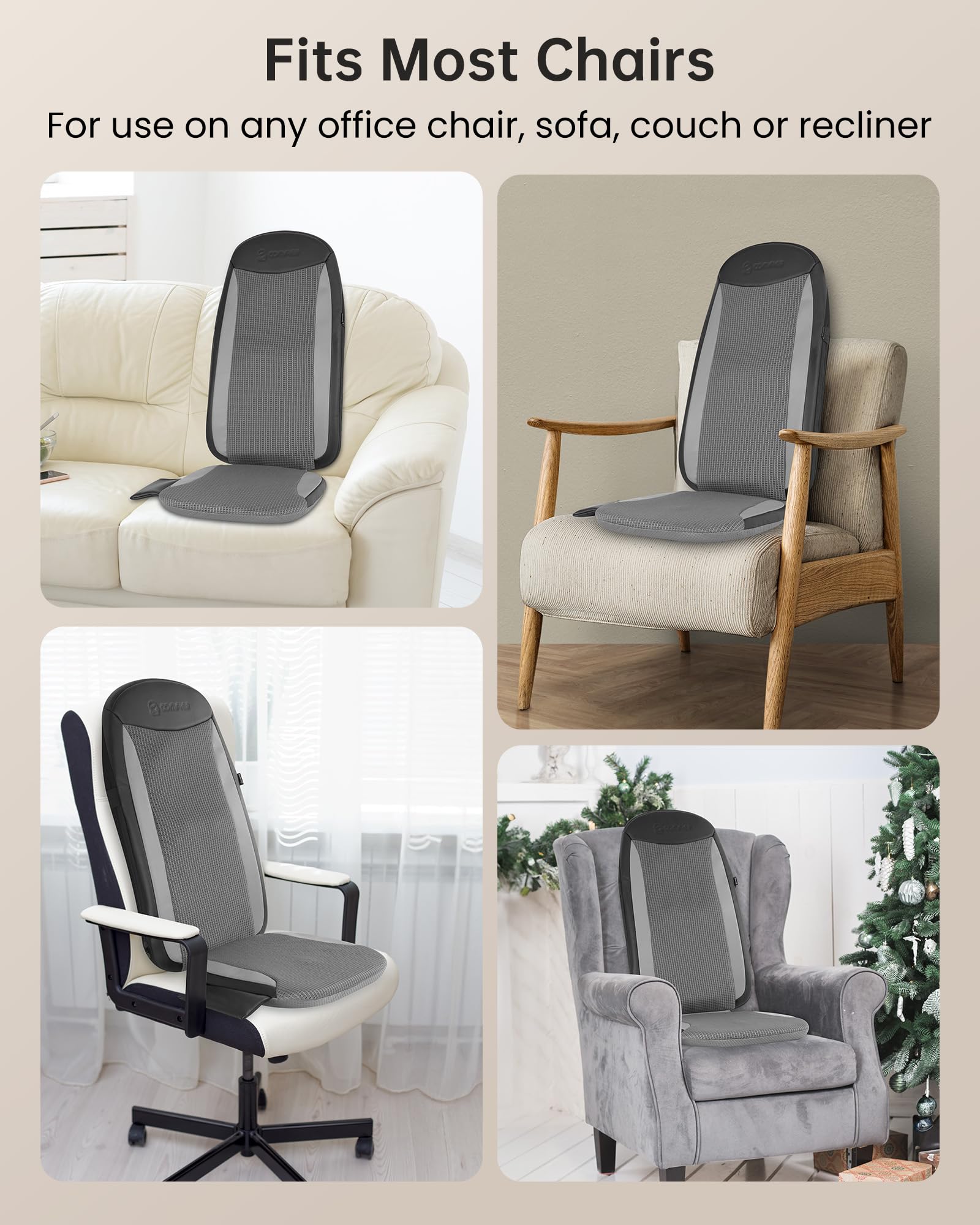 COMFIER chair pad massager set up easily in home or office.