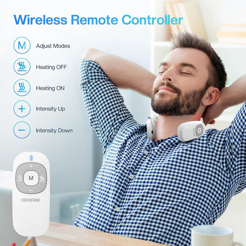 COMFIER ergonomic neck pads provide secure fit for various neck sizes