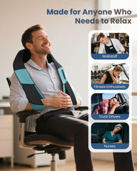 COMFIER ergonomic U‑shape around neck and shoulders for full upper body support