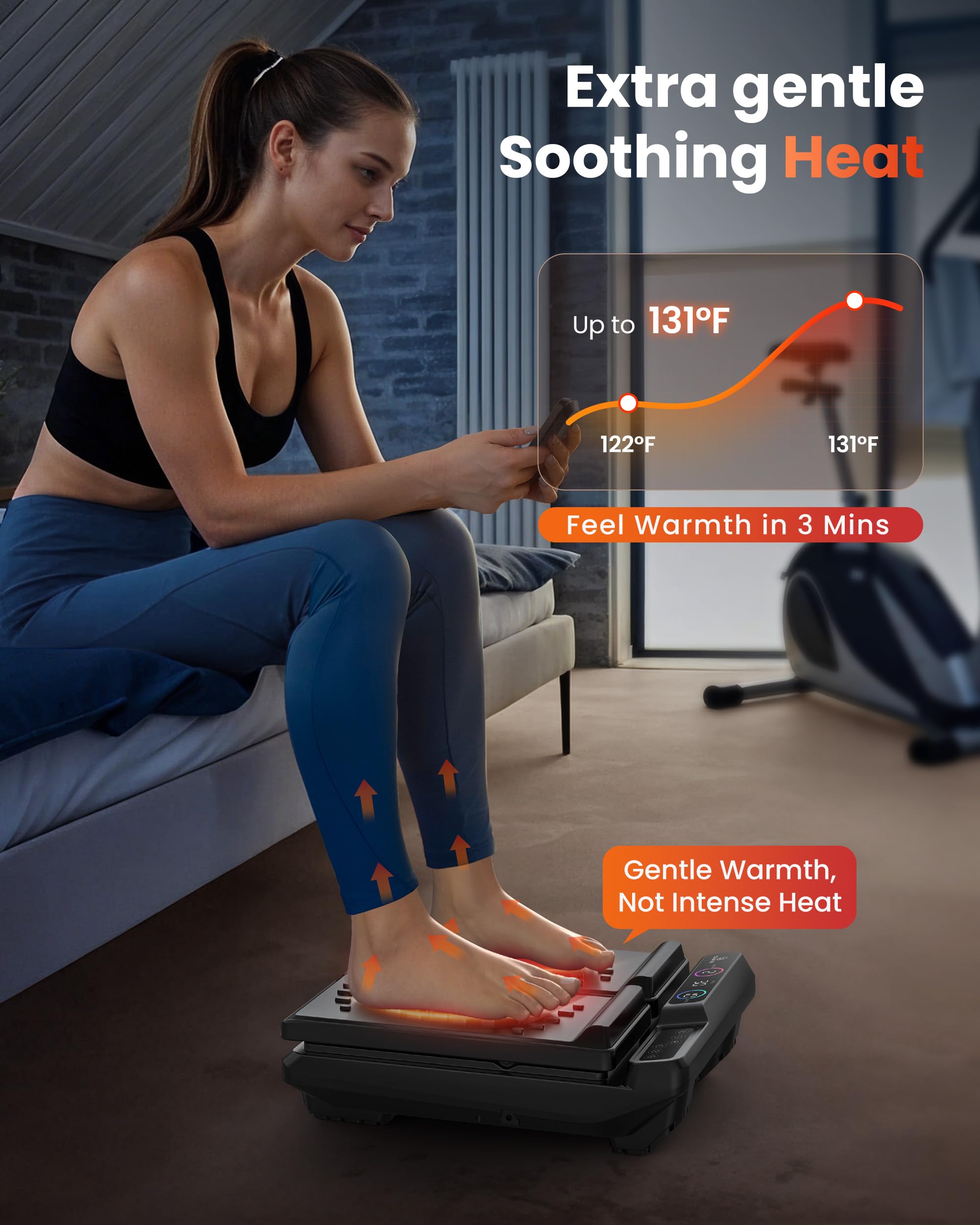 COMFIER calf angle setting supports leg comfort after workouts