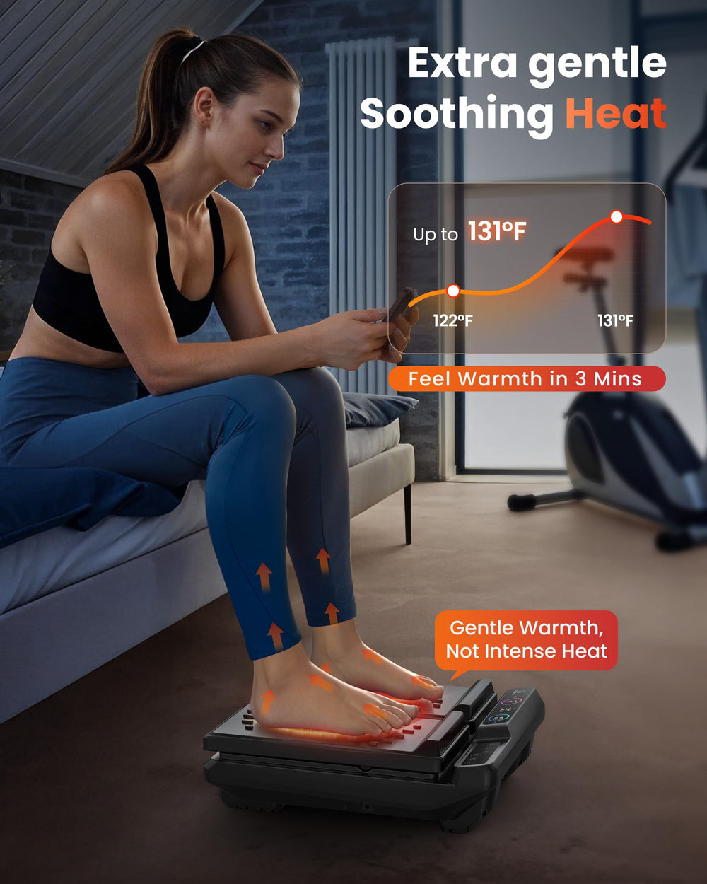 COMFIER calf angle setting supports leg comfort after workouts