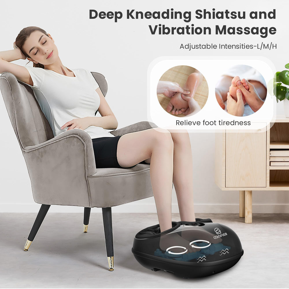 COMFIER massager combining air compression and kneading for muscle relief