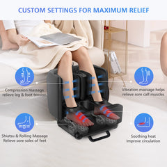 COMFIER foot massager targets ankles and calves for relaxation