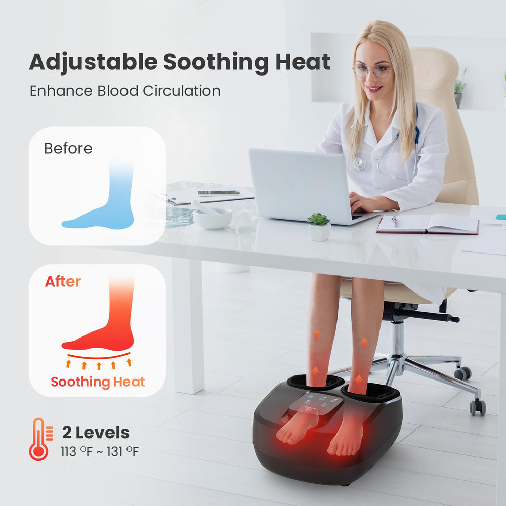 COMFIER adjustable compression helps customize foot massage to your preferred intensity