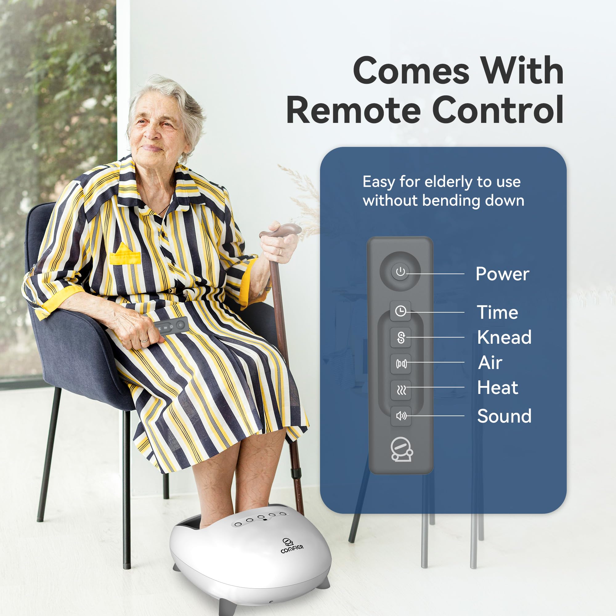 Breathable detachable sleeves simplify cleaning after sessions.