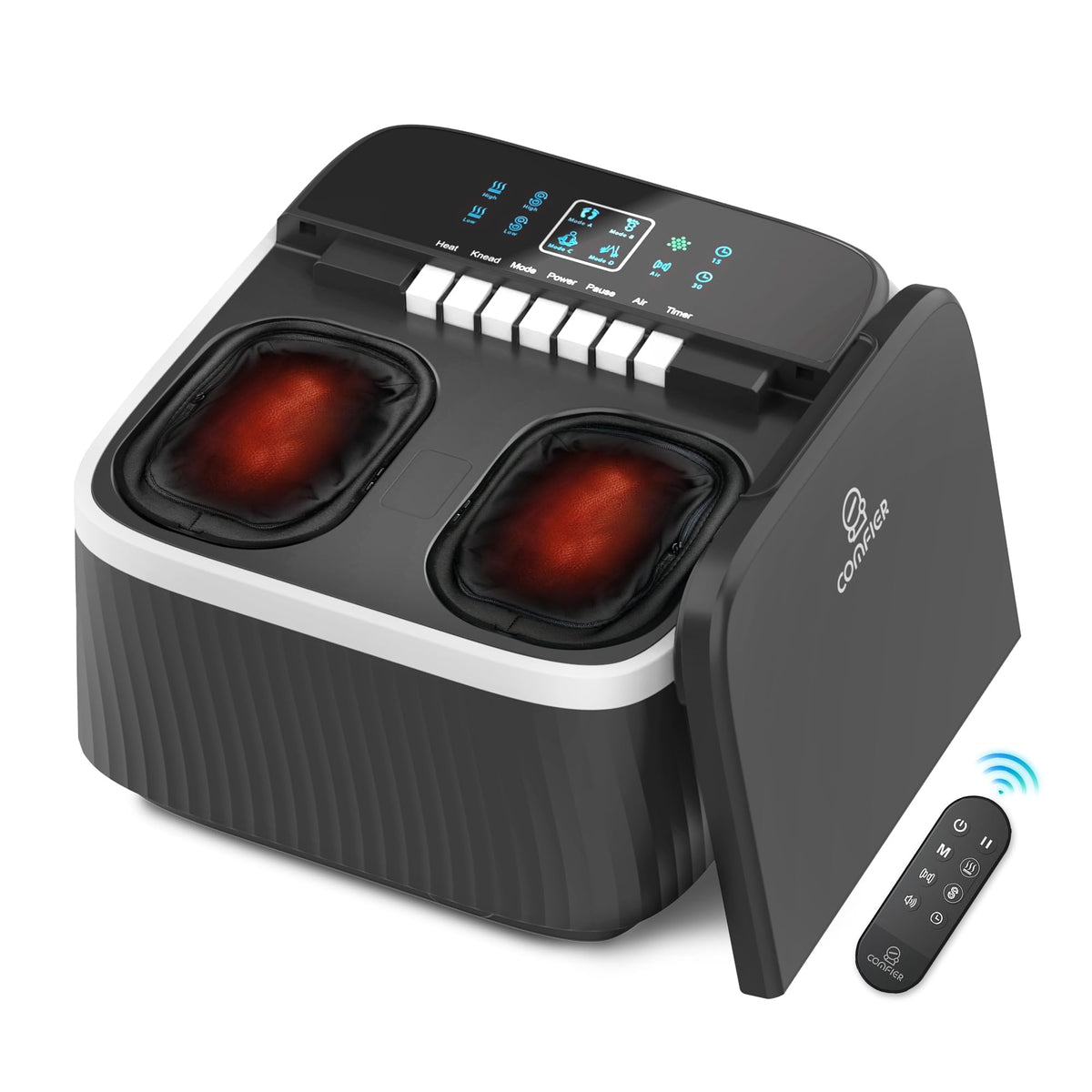 COMFIER foot massager with heat for soothing relaxation after long days
