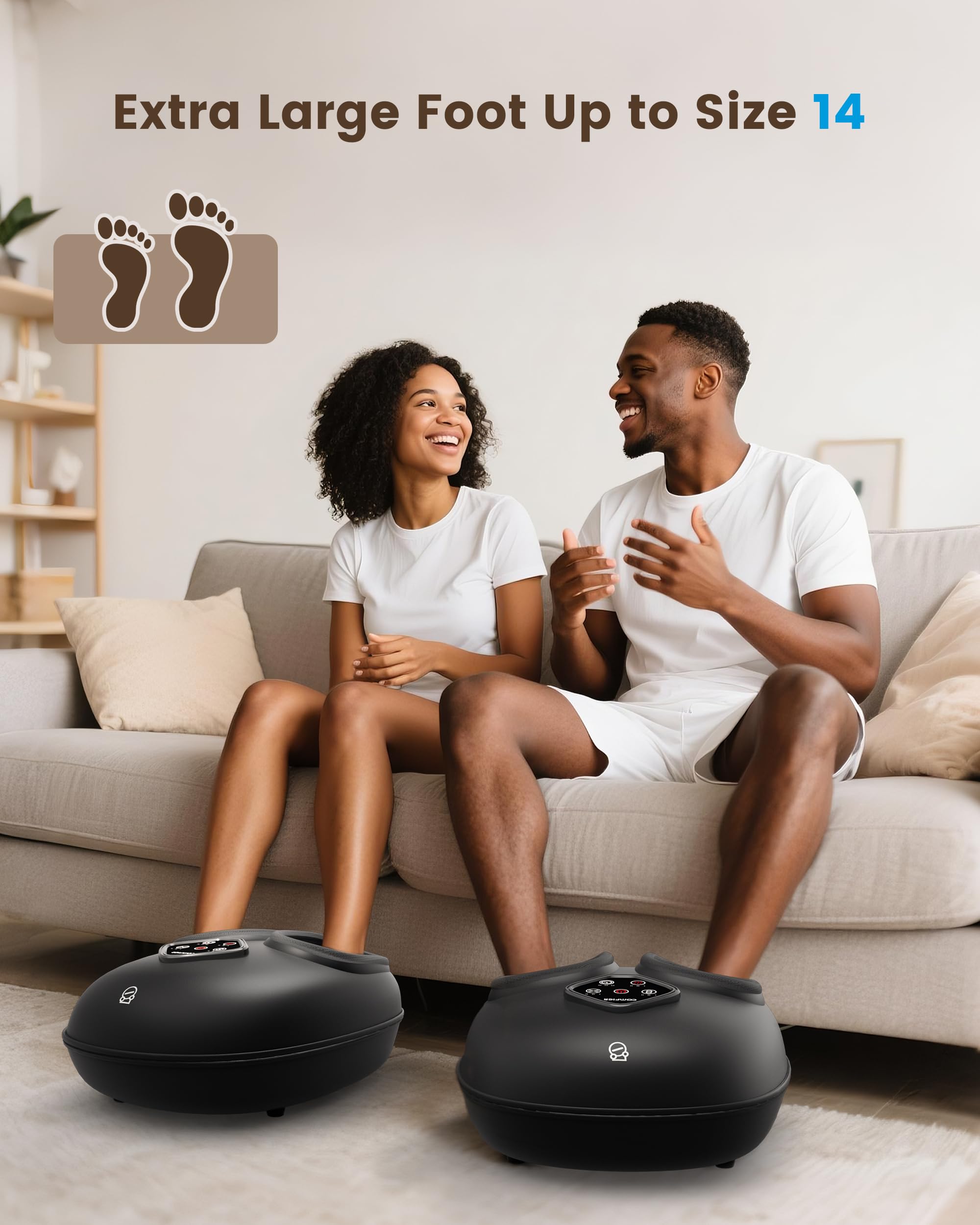 COMFIER Foot Massager lightweight portable design beside sofa