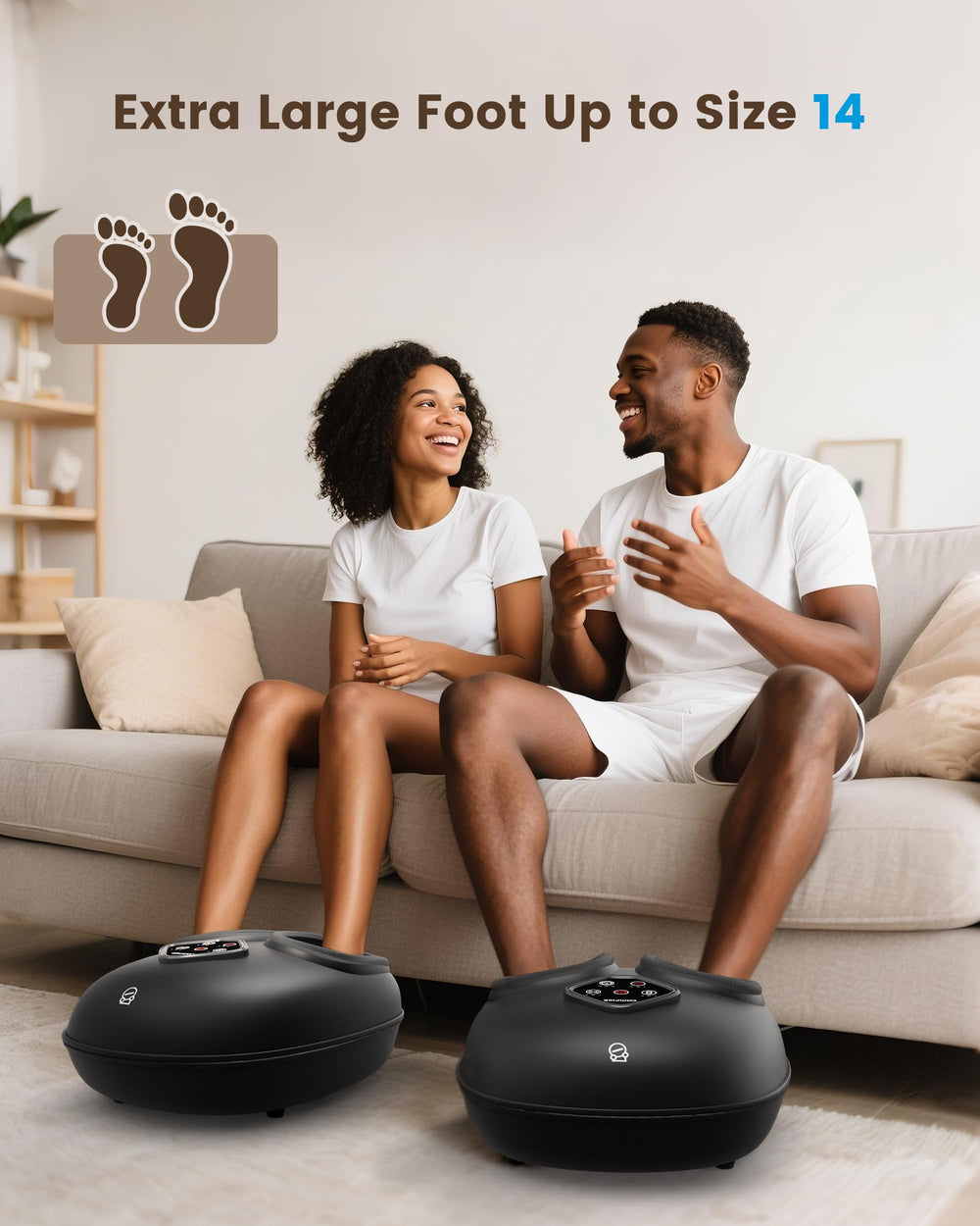 COMFIER Foot Massager lightweight portable design beside sofa