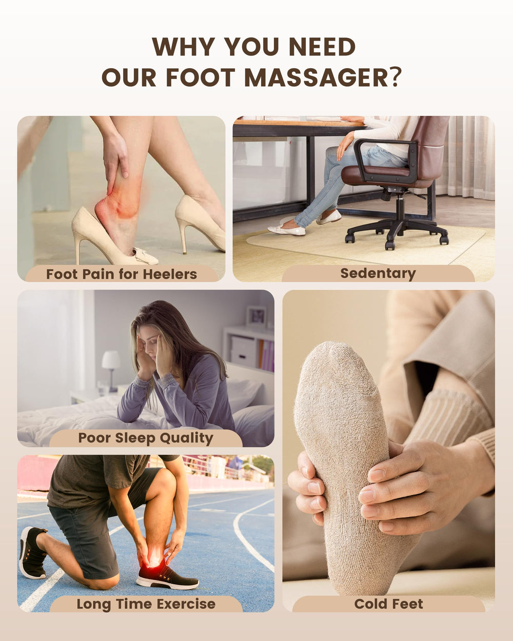 COMFIER Foot Massager remote control feature close-up