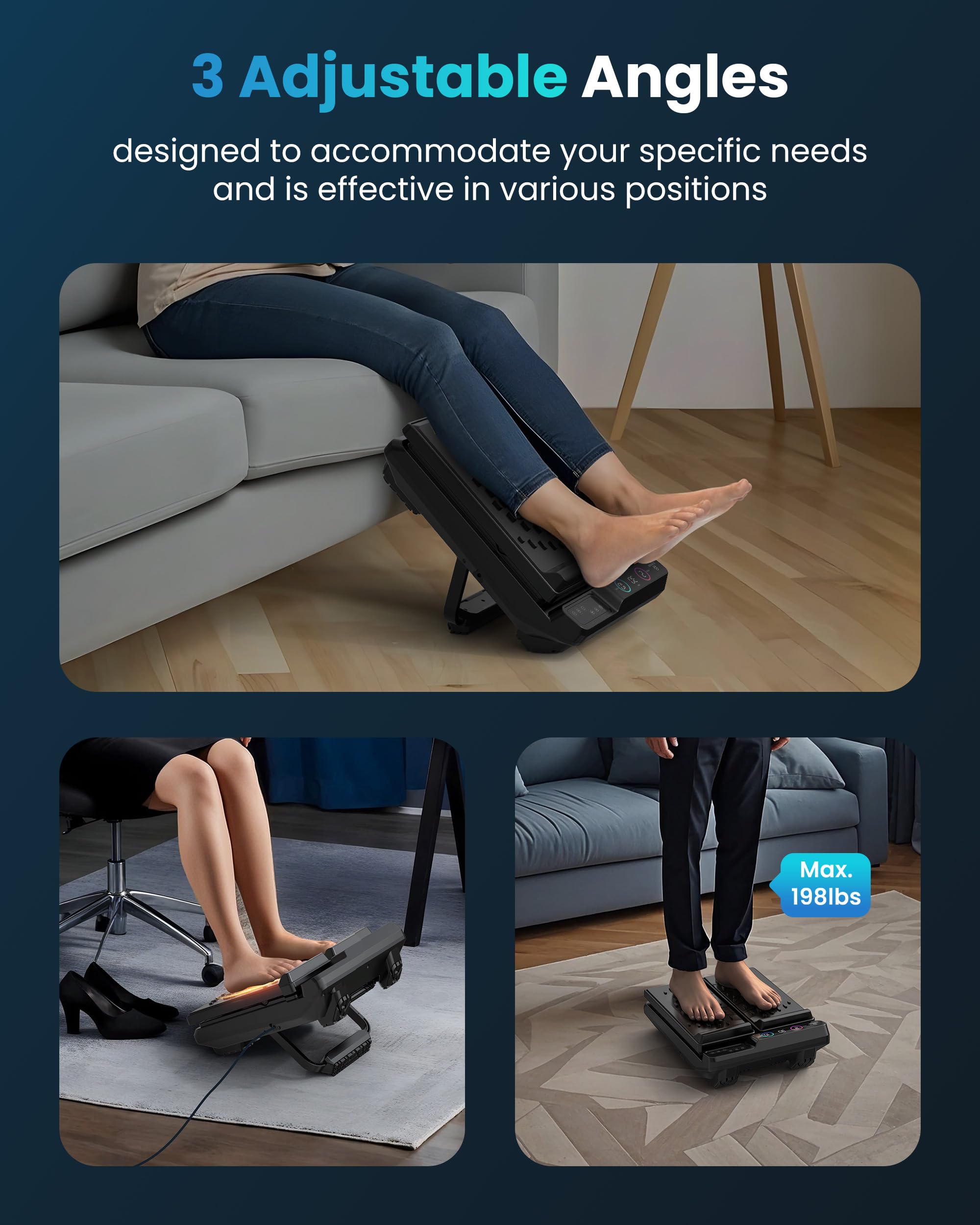 COMFIER remote control interface for quick session adjustments