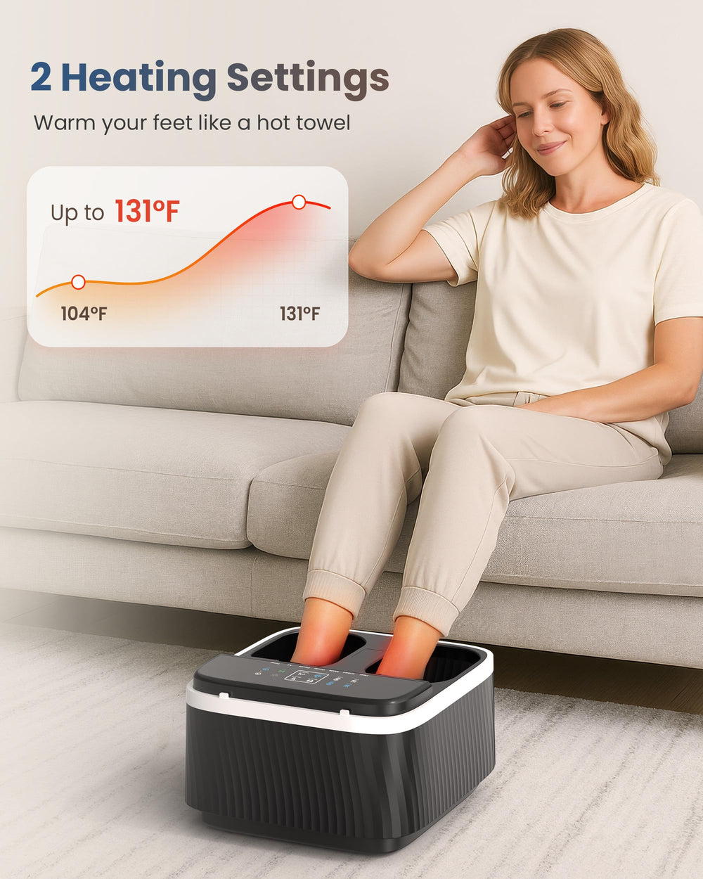 COMFIER foot massager rolling massage eases sore soles effectively
