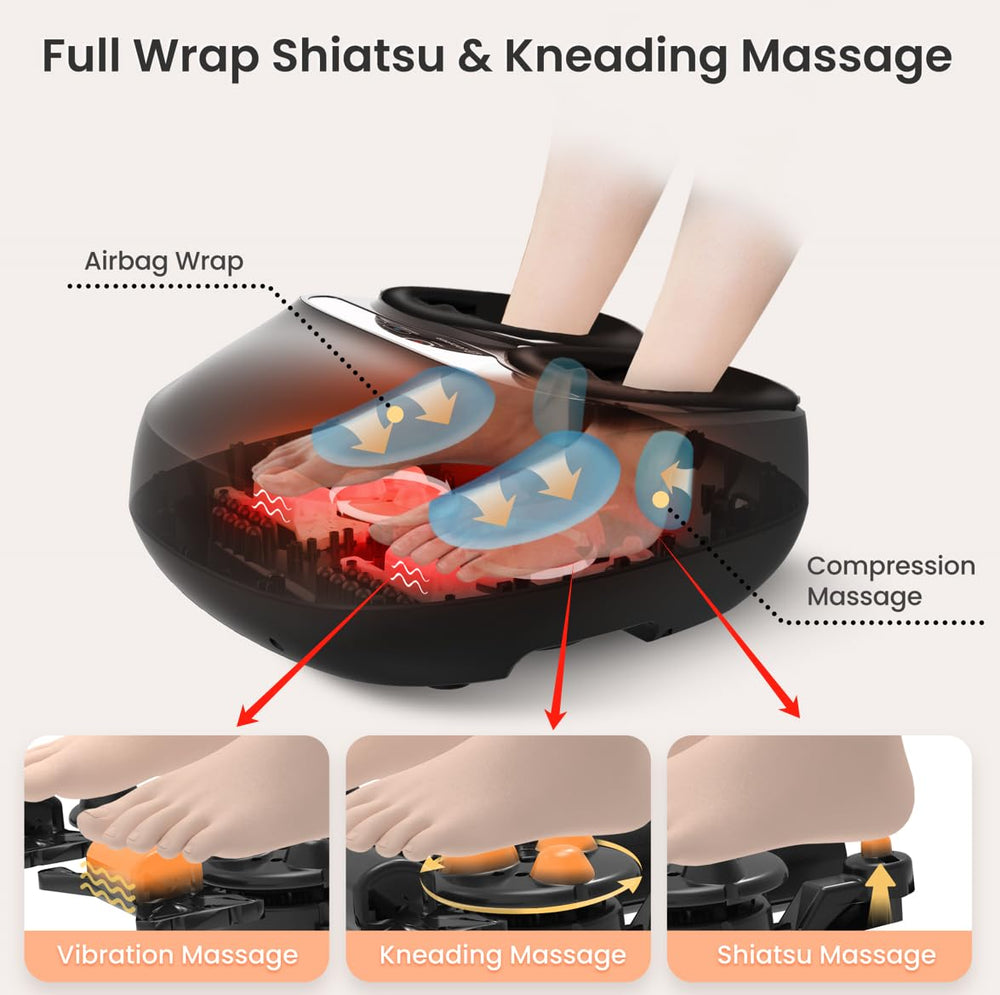 COMFIER foot massager shiatsu on heels targets tense heel areas