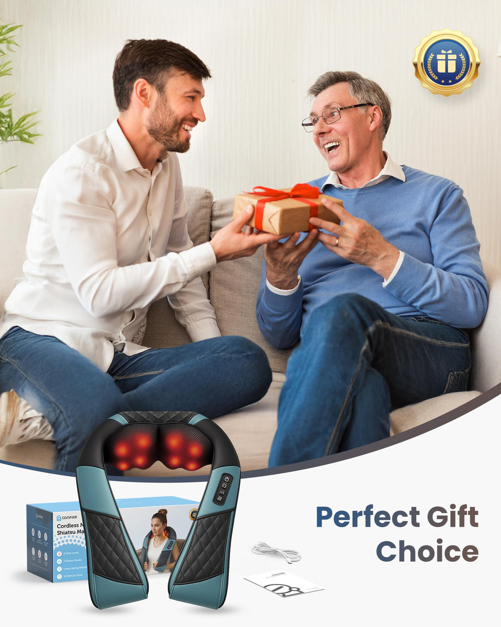 COMFIER gift-ready packaging suitable for White Elephant and thoughtful gifts