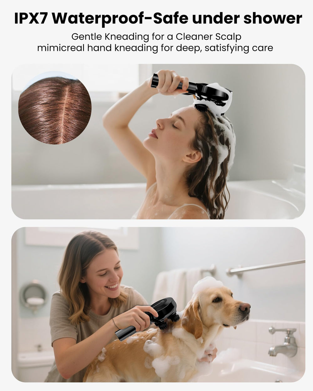 COMFIER hair-growth mode suggesting fuller-looking hair potential
