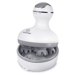 COMFIER hair scalp massager front view showing four rotating heads for relaxation and relief