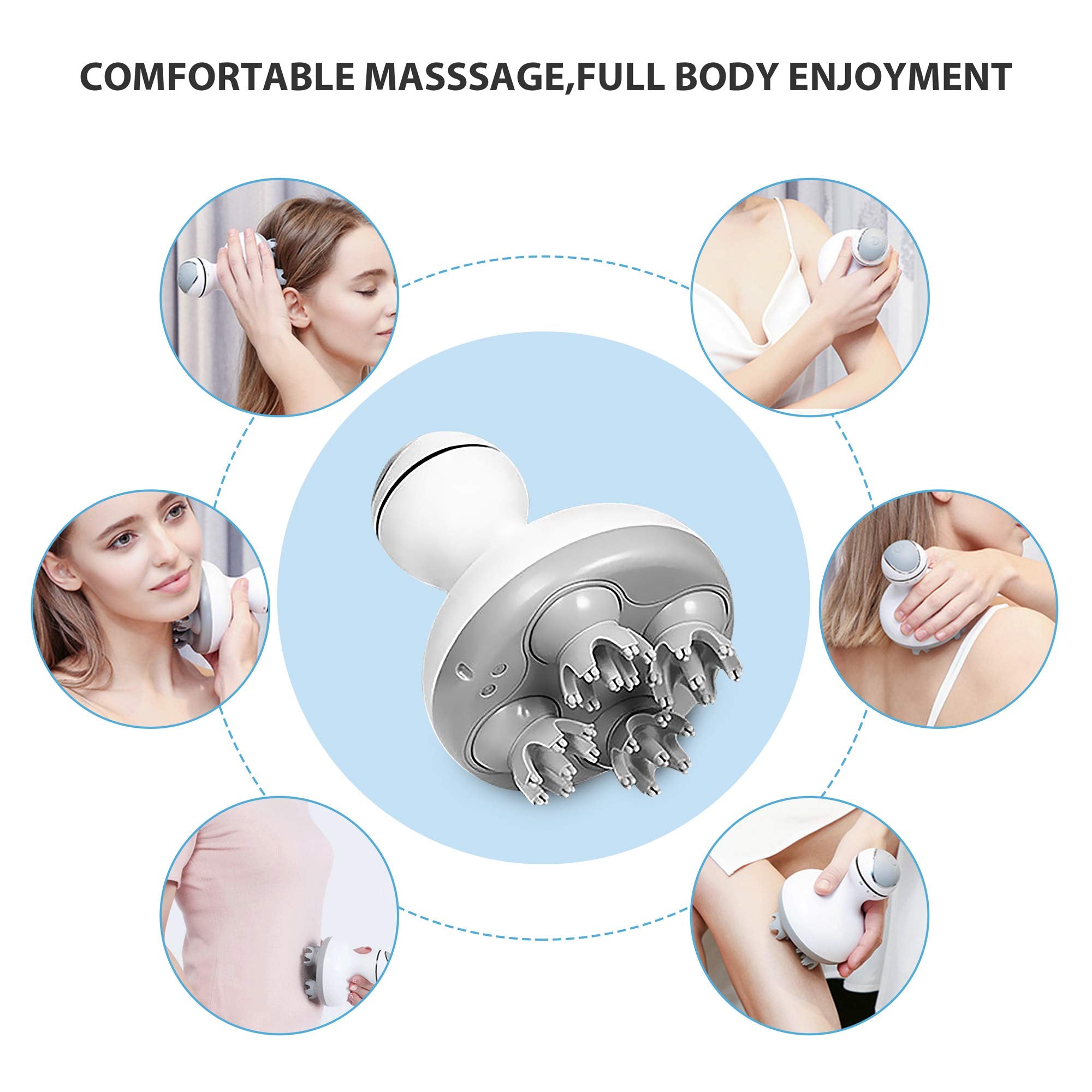 COMFIER massager waterproof IPX-7 suitable for shower use